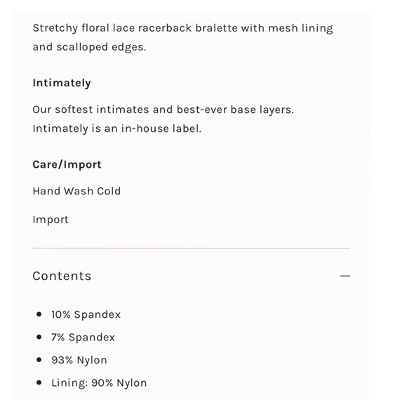 Int Free People Galloon Lace Racerback Bra Black - Picture 10 of 10